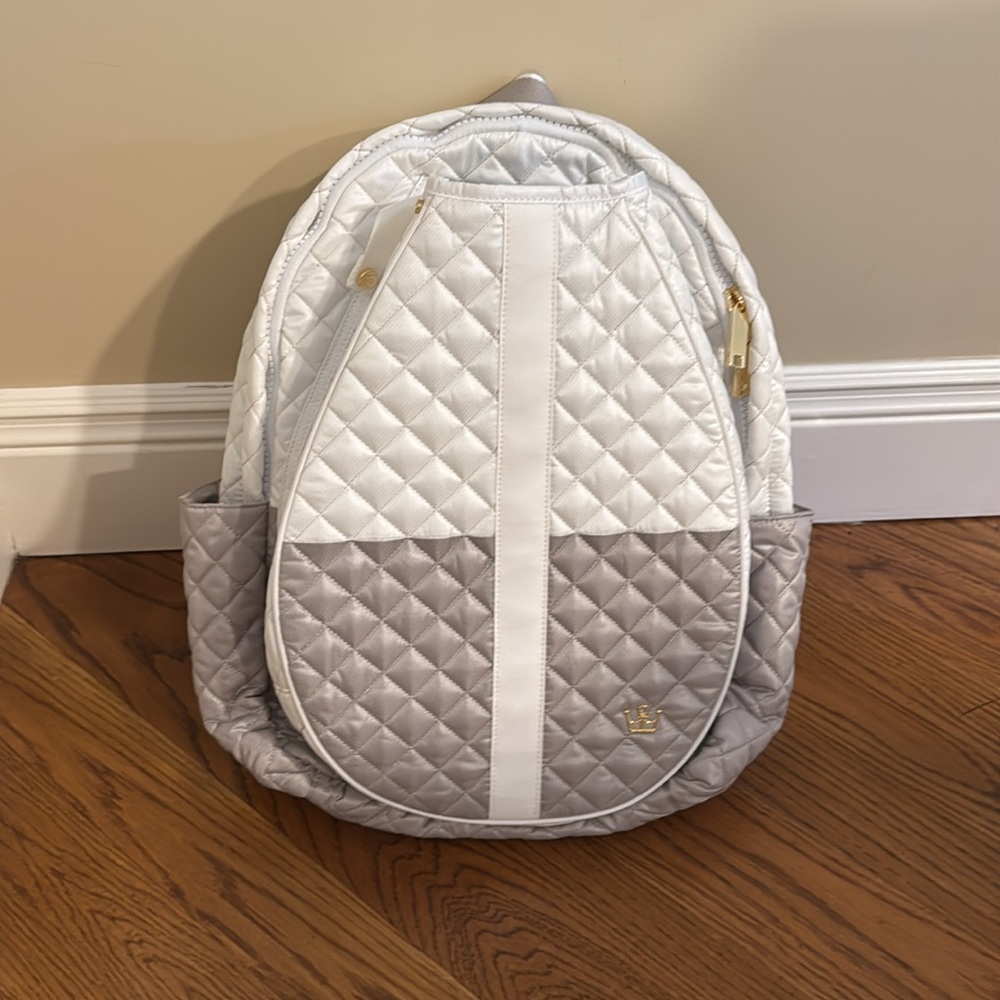 Quilted Two-Tone Backpack